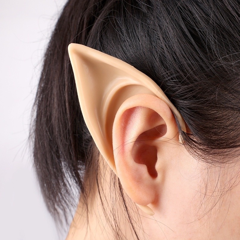 1 Cặp Bông Tai Đầu Nhọn Hóa Trang Ma Cà Rồng Sáng Tạo