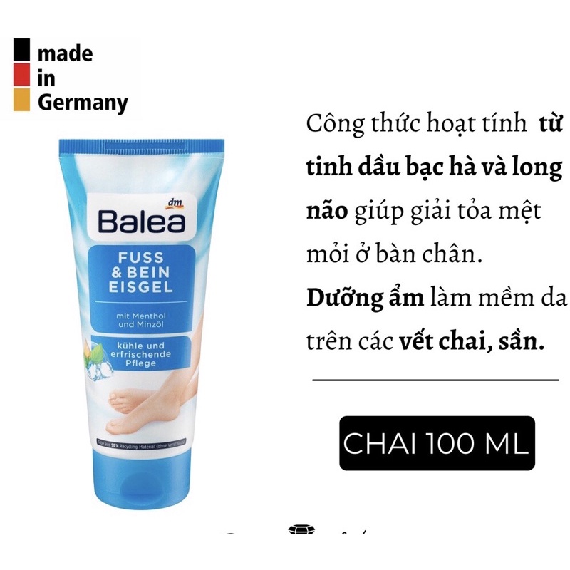 Dưỡng da chân balea [Hàng Đức] Dưỡng ẩm chân, Giảm vết chai