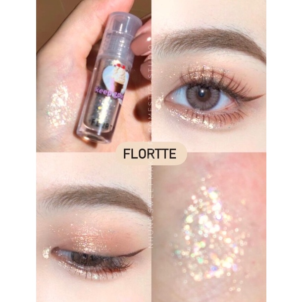 Nhũ Gel lấp lánh dễ dàng vẽ liner  🌟✨ Bền lâu suốt cả ngày -  Nhũ hạt lớn nhỉ óng ánh đan xem đủ tone hot trend