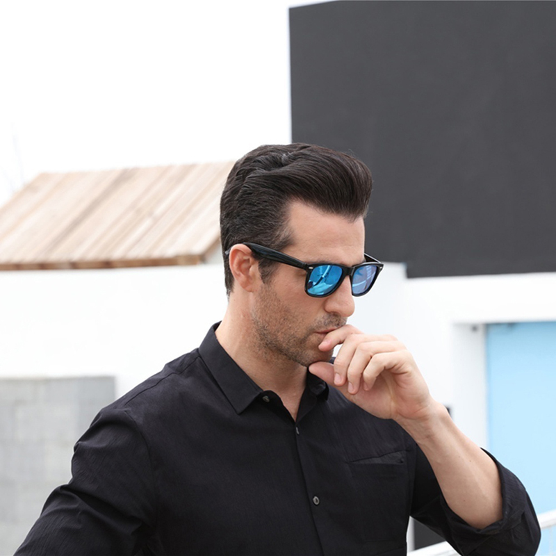 Kính mát phân cực mặt vuông chống tia uv400 2140 thời trang dành cho nam và nữ