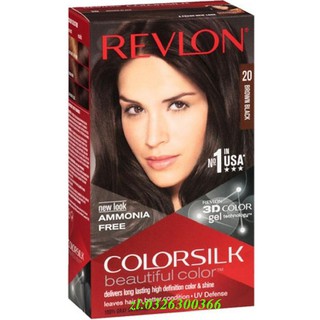Thuốc Nhuộm Tóc Số 20 Nâu Đen Revlon Colorsilk
