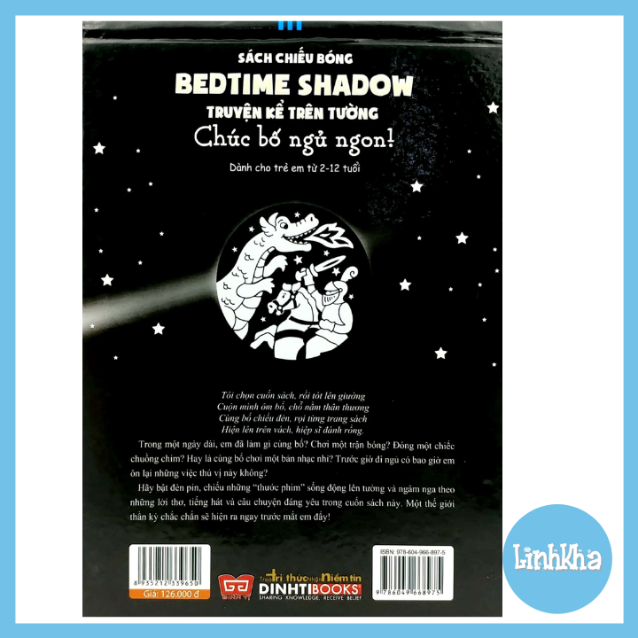 Sách chiếu bóng Chúc Bố Ngủ Ngon - Bedtime shadow - Truyện kể trên tường - Đinh Tị