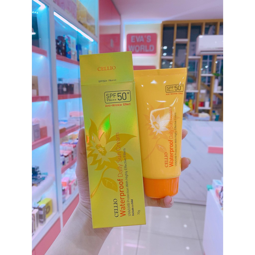 KEM CHỐNG NẮNG DƯỠNG DA CELLIO SPF 50PA+