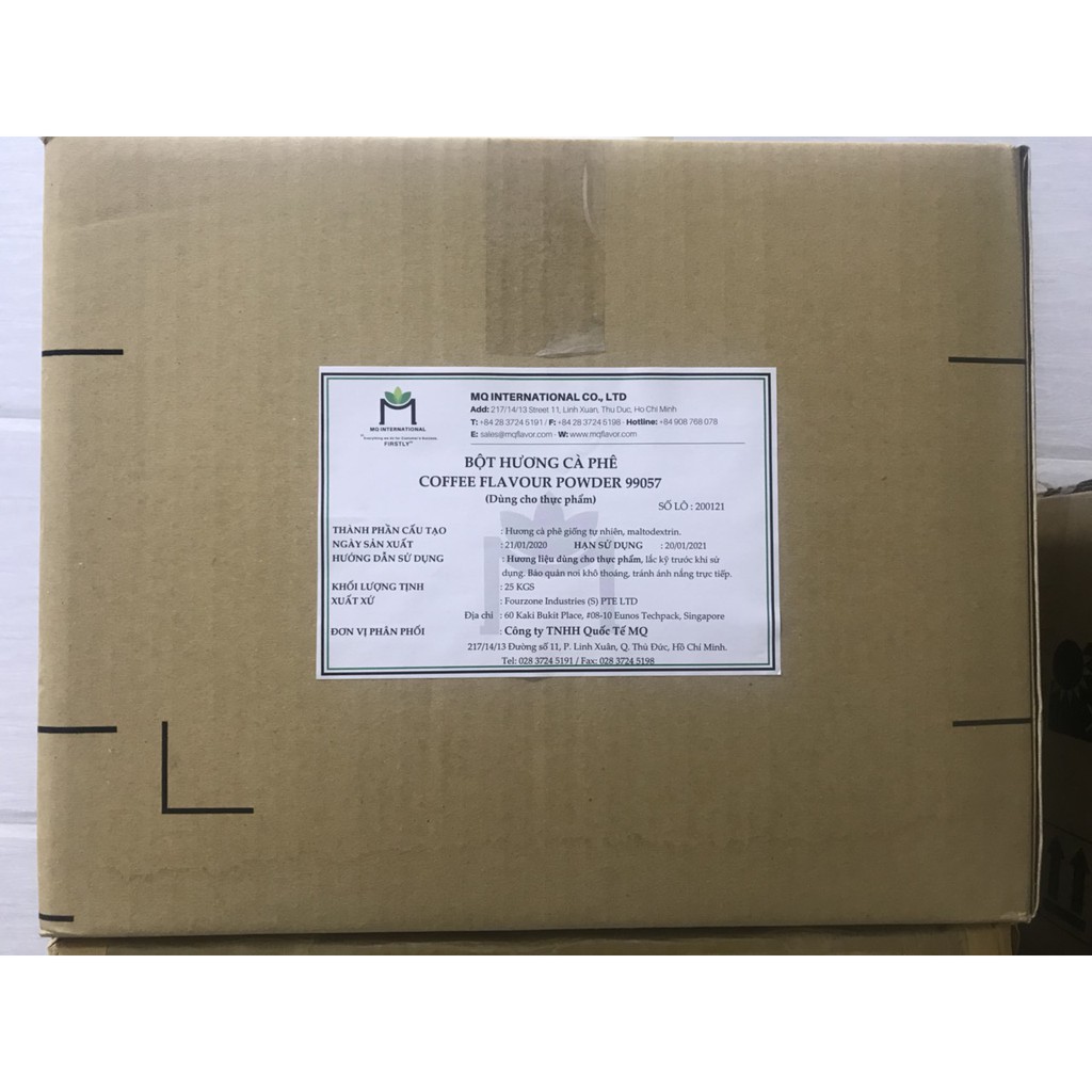 Hương cà phê bột 1kg- Hương liệu thực phẩm MQ