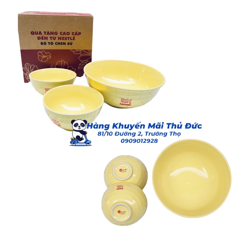 Bộ tô+2 chén sứ DongHwa (Hàng Km Nestle)