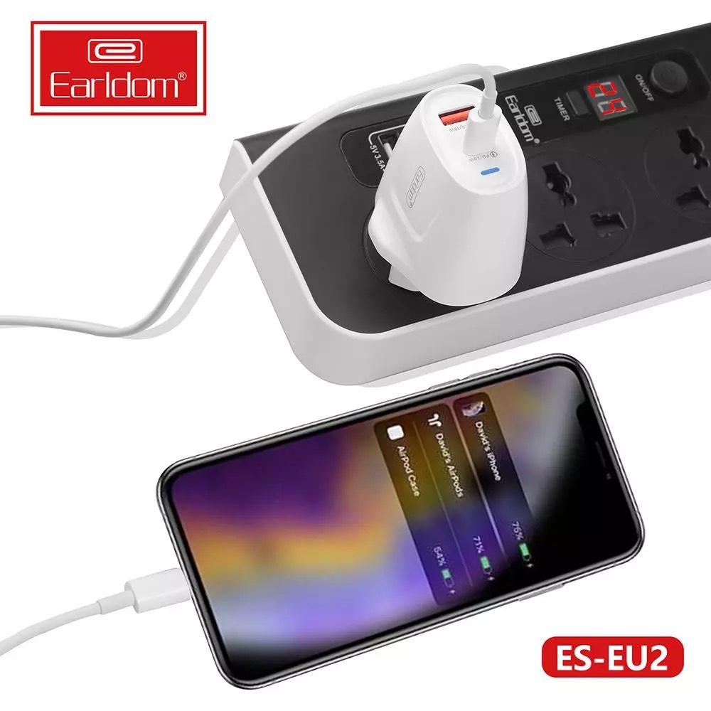 Bộ Sạc Nhanh 20W Earldom ES-EU2