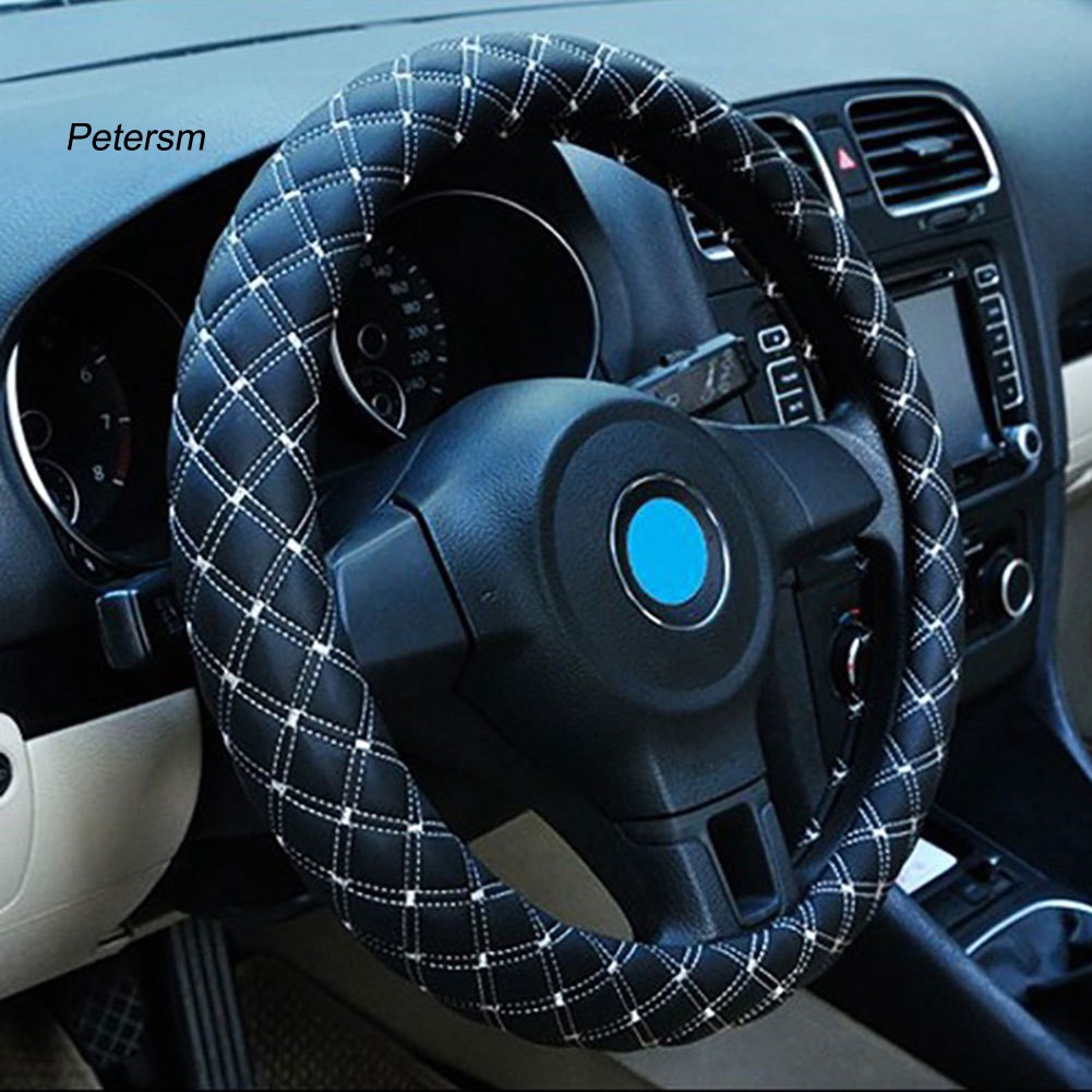 Vỏ Bọc Vô Lăng Xe Hơi Giả Da Chống Trượt 38cm