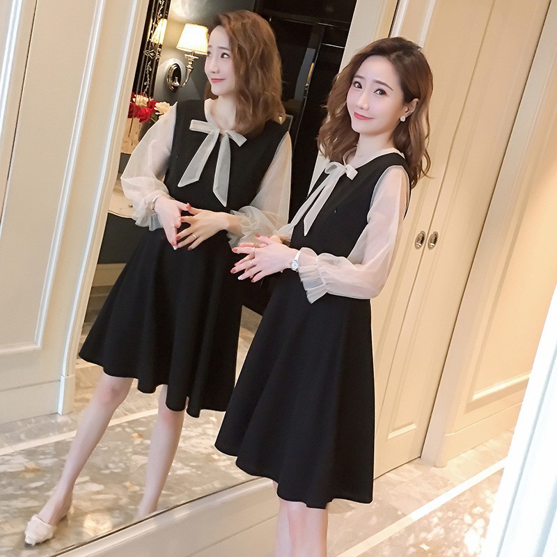 Đầm Cotton Chiffon Tay Lỡ 3 / 4 Màu Sắc Đơn Giản Cho Phụ Nữ Mang Thai / Cho Con Bú Size M-2xl