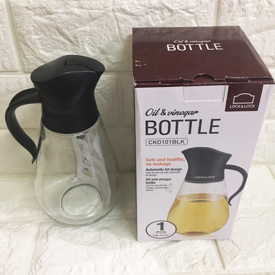 Bình Thủy Tinh Rót Dầu Lock&amp;Lock CKO101 550ml - Larva Store