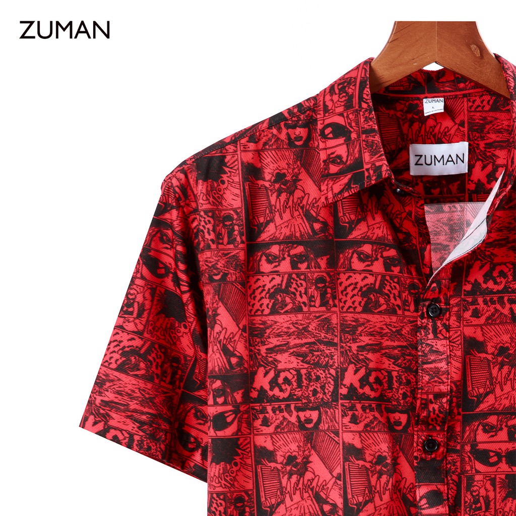 Áo sơ mi nam họa tiết Kasubi shirt ASM208 ZUMAN from suông, vải lụa vân chéo cao cấp, không nhăn, thoáng mát | BigBuy360 - bigbuy360.vn