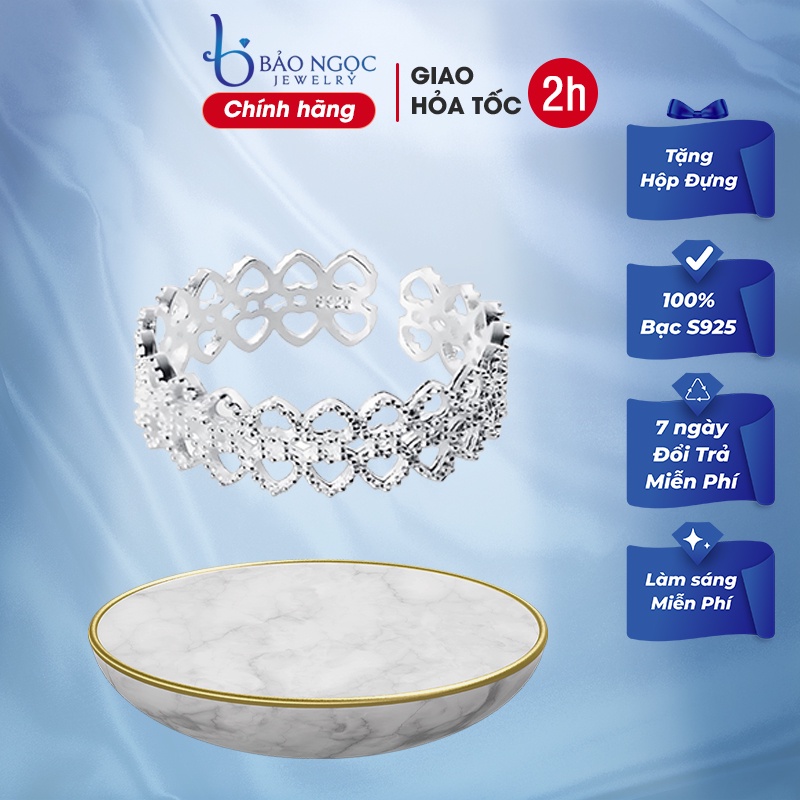 Nhẫn bạc nữ S925 thời trang cho nữ N2454 Bảo Ngọc Jewelry