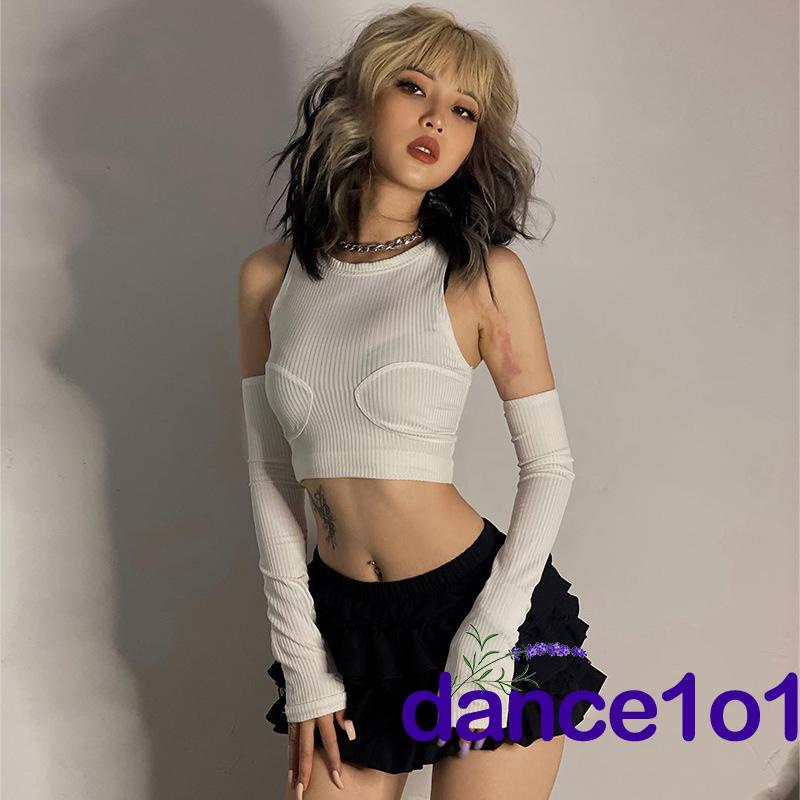 Áo Croptop Sát Nách Màu Trơn Khiêu Vũ1O1- Thời Trang Nữ