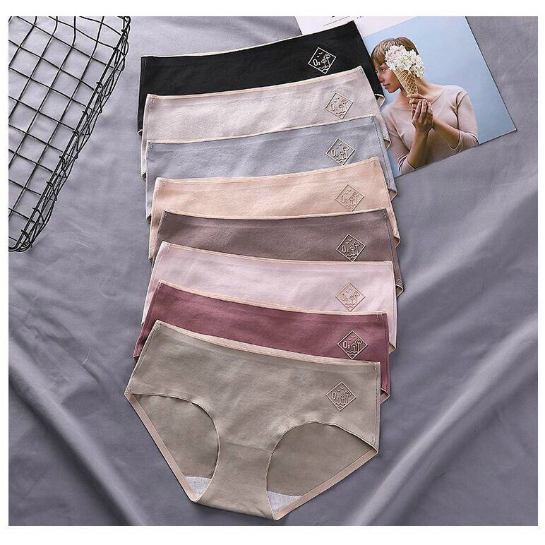 SET 10 quần lót cotton ko đường may 02 cao cấp