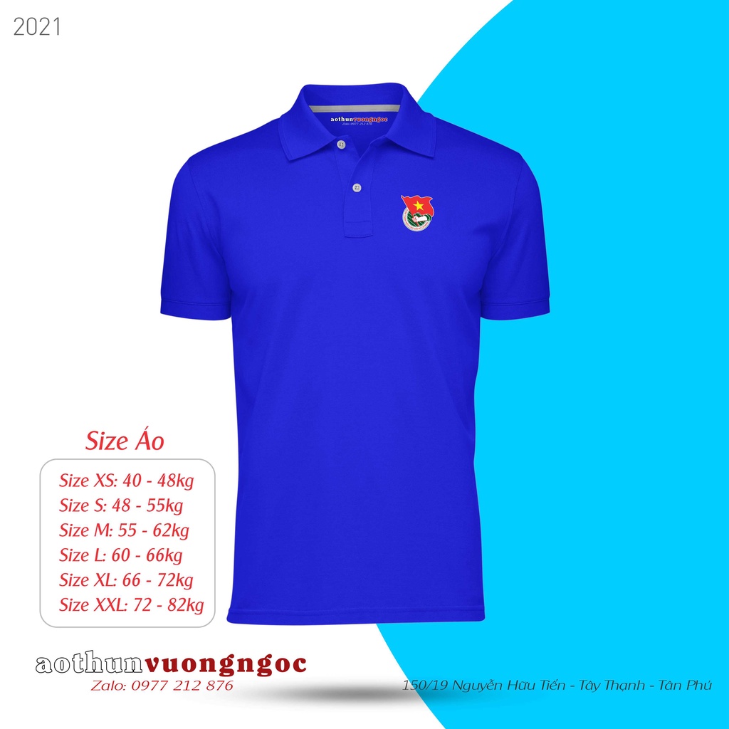 Logo đoàn thanh niên CS HCM ủi in áo học sinh - ủi in áo đồng phục kích thước 2.5cm
