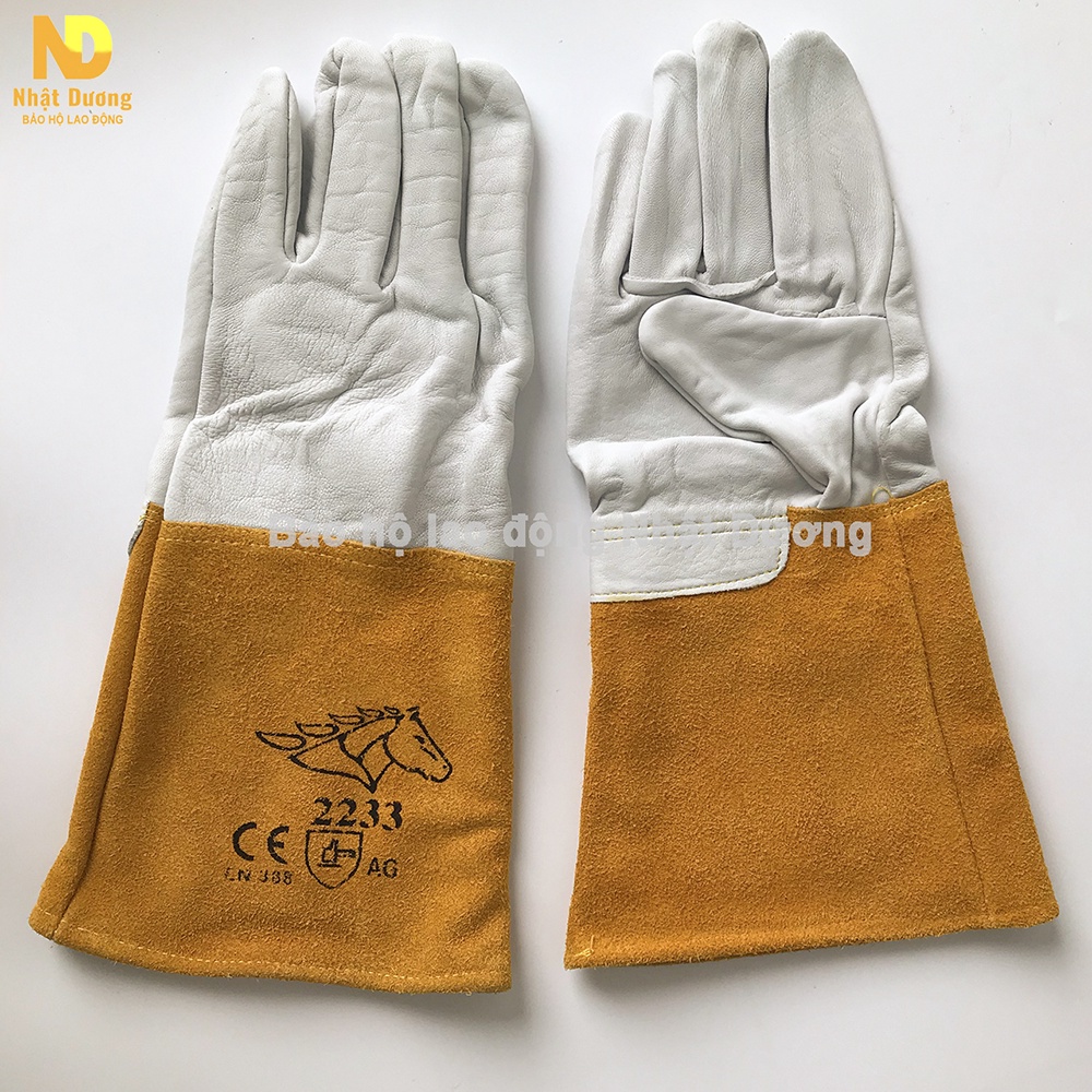 Găng tay da hàn tig chịu nhiệt 2233 AG bảo vệ tay