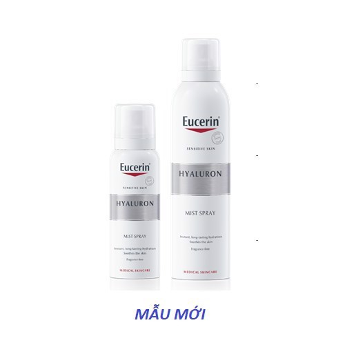 Eucerin Xịt Dưỡng Ẩm Cho Da Nhạy Cảm Hyaluron Mist Spray 50ml &amp; 150ml