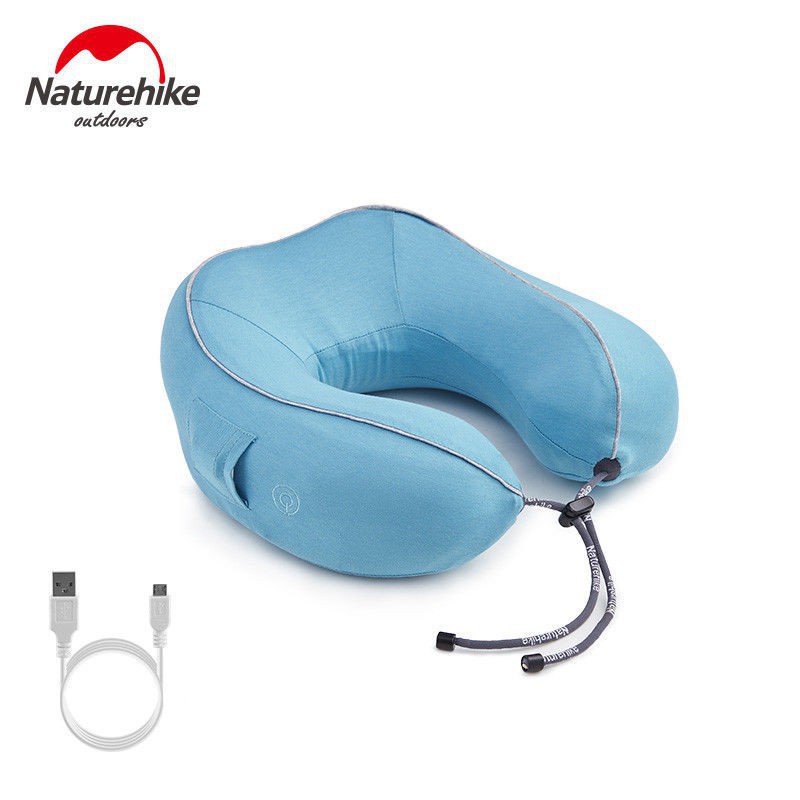 Gối du lịch cao su non NATUREHIKE NH18Z060-T (có chức năng massage cổ vai gáy 8 chế độ)