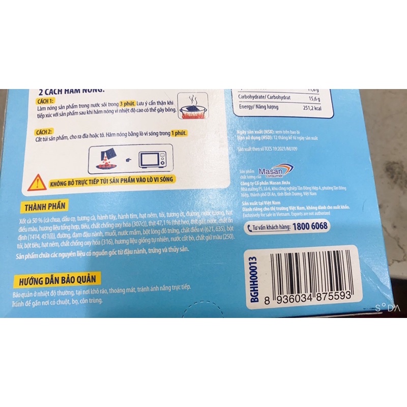THỊT VIÊN ĂN LIỀN 400g heo cao bồi ,1hộp 2gói bên trong | BigBuy360 - bigbuy360.vn