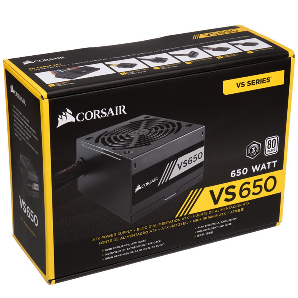 NGUỒN MÁY TÍNH CORSAIR VS650 – 650W – 80 PLUS WHITE