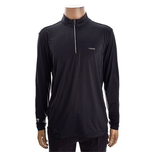 Áo thun dài tay cổ khóa Zipper tiện dụng, Áo thể thao nam tay dài