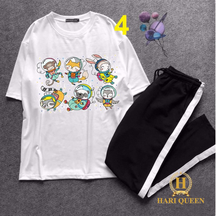 [FREESHIP ĐƠN TỪ 50K] Sét áo in hình kèm quần sọc DTR0320