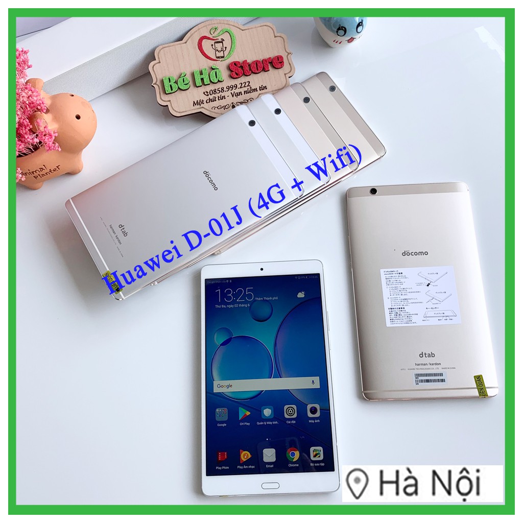 Máy tính bảng Huawei Dtab D-01J 16Gb (Wifi+4G) [Màn hình 8.4 inch 2K, ram 3G,Vân tay, LTE, Loa Harman Kardon] | BigBuy360 - bigbuy360.vn