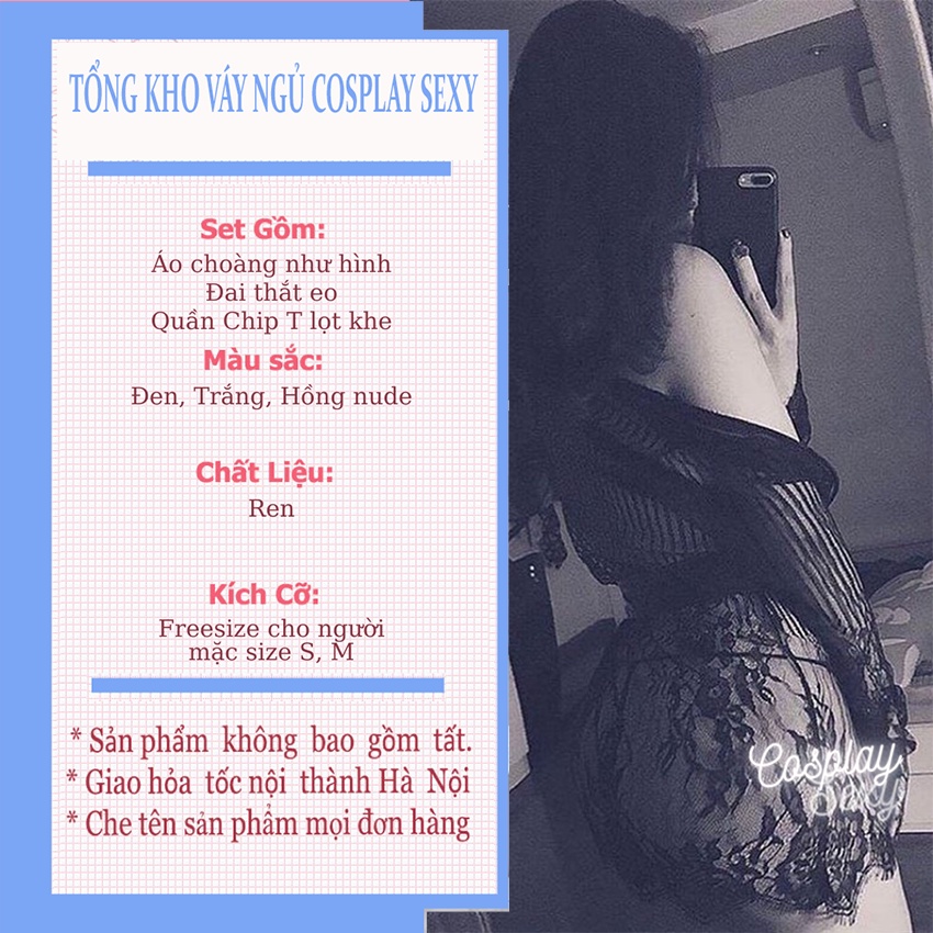 Áo choàng ngủ sexy, áo choàng đi biển ren quến rũ, gợi cảm, chụp ảnh studio, indoor Ivyshop ACR004 | BigBuy360 - bigbuy360.vn
