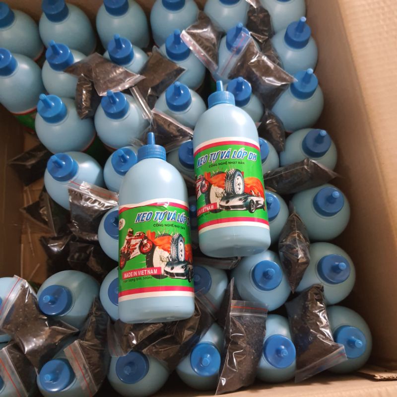 Keo vá lốp THẦN VÁ lọ to 500ml.