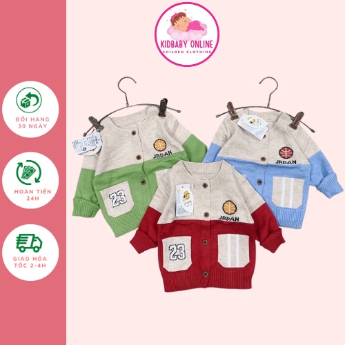 Áo khoác len cho bé trai hàng Quảng Châu- Áo len Cardigan cho bé Trai K068
