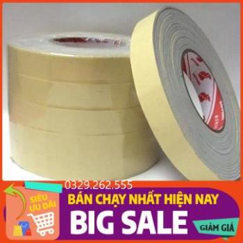 (FreeShip) Băng dính xốp vàng 2 mặt cực chắc