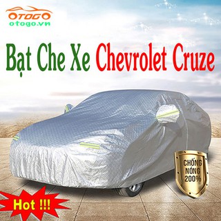Bạt Che Phủ Xe chevrolet cruze Cao Cấp (bạt 3 lớp Tráng Nhôm, chống xước)