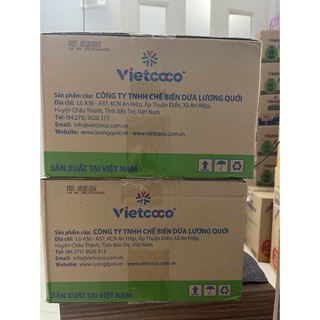 1 THÙNG SỮA DỪA VIETCOCO 240ML (24 Lon,Date mới)