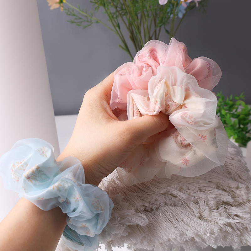 Dây Cột Tóc Lưới Co Giãn Phong Cách Hàn Quốc Cho Nữ