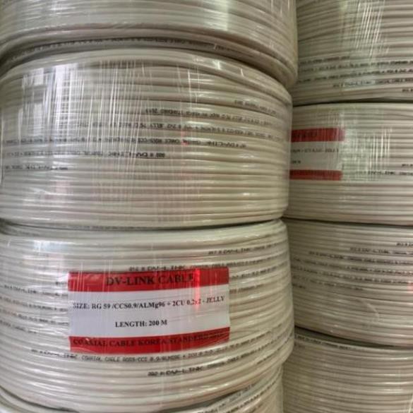 (50m) Cáp Đồng Trục liền nguồn DV LINK RG59/CCS