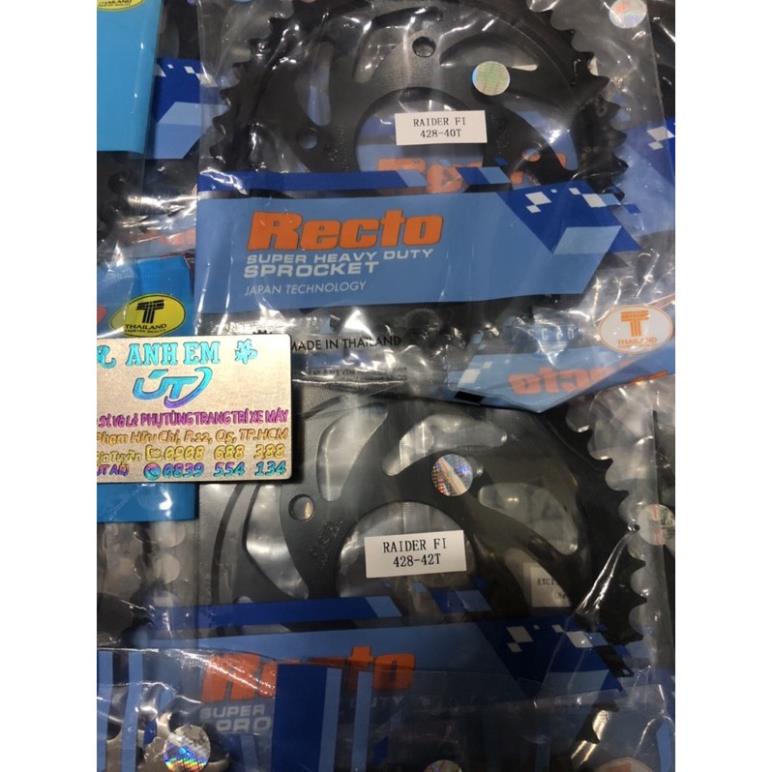 Nhông Sên Dĩa RECTO :Satria / RaiderFi Chính Hãng RECTO THAILAND ////