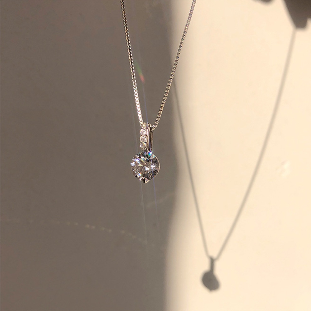 Vòng cổ choker mặt tròn đính đá zircon lấp lánh thời trang cho nữ