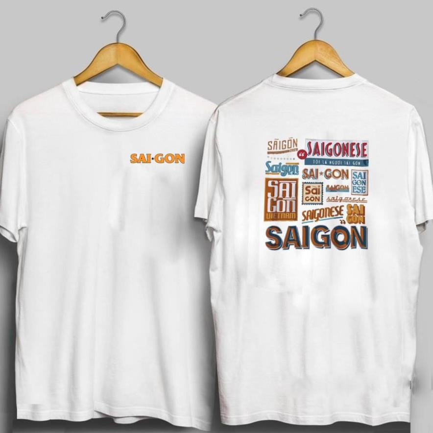 HOT- Áo thun Sài Gòn - Saigonese (đen-trắng) - hàng chuẩn đẹp