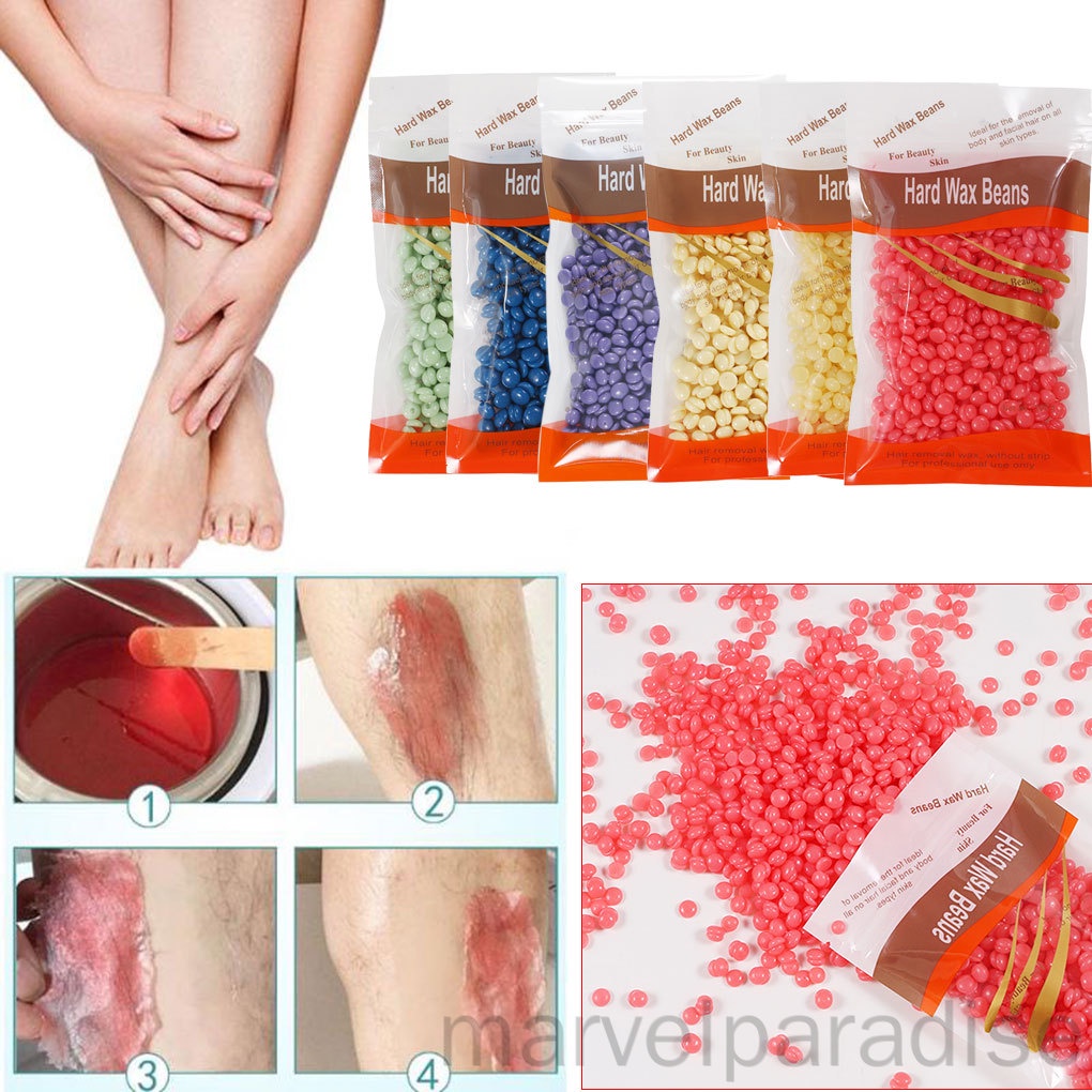 [Hàng mới về] Hạt sáp cứng tẩy lông mặt/lông mày/lưng/ngực/chân tại nhà 100g