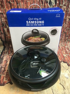 NỒI LẨU ĐIỆN LOCK&LOCK EJP331BLK 5 LÍT- 28 CM (QUÀ TẶNG SAMSUNG)