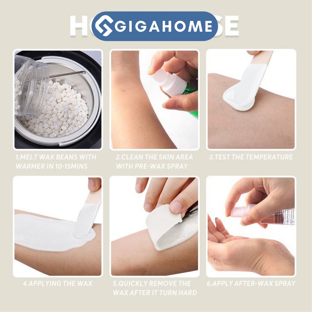 Sáp Wax Lông Nhũ Ngọc Trai GIGAHOME Cao Cấp, Hàng Nhập Khẩu Siêu Bám Lông 100gram 1010