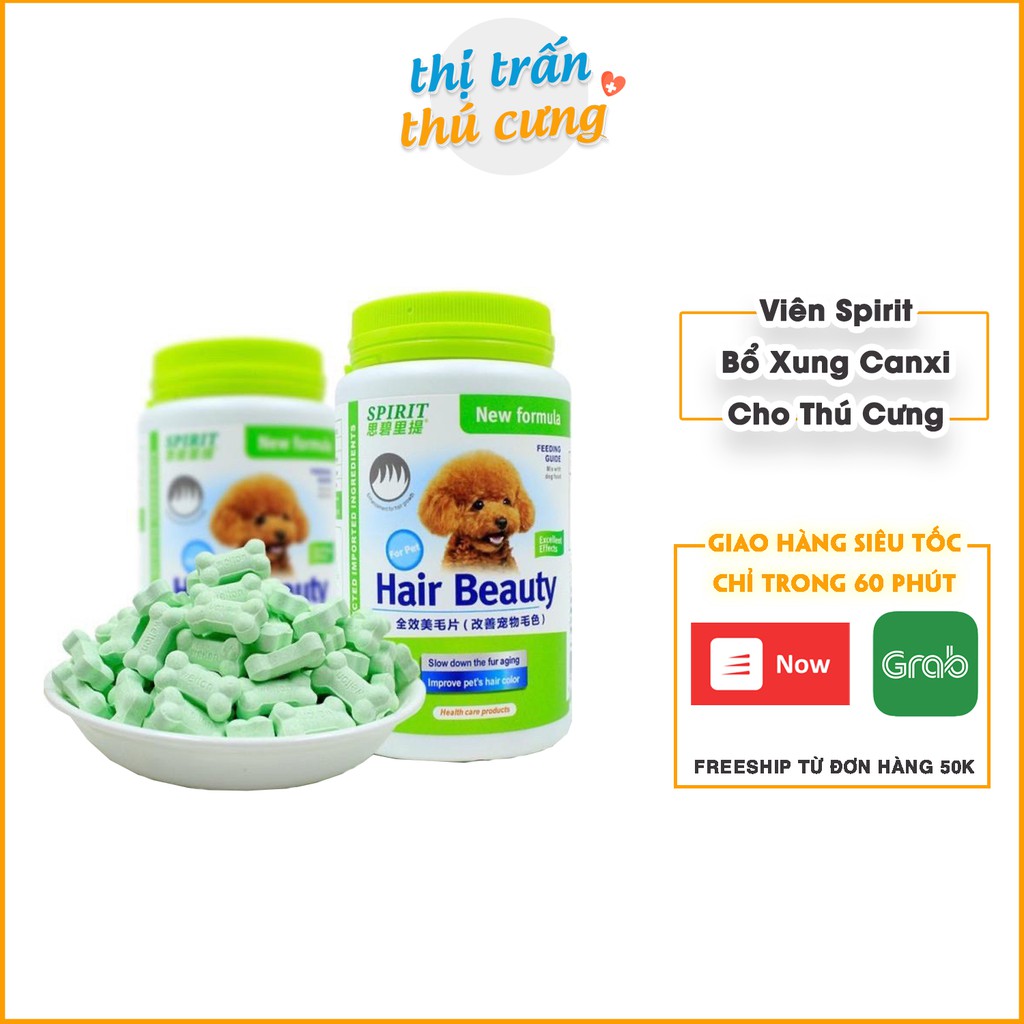 Viên SIPRIT bổ sung dinh dưỡng canxi / đẹp lông da / vitamin / khoáng cho thú cưng