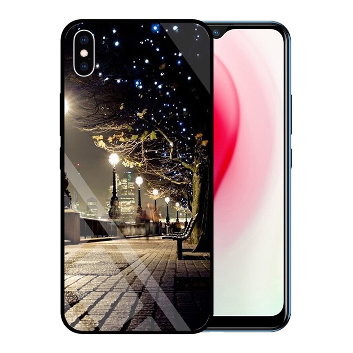 &quot;Ốp lưng IPhone Xs Max &quot; Mặt kính 3D sang trọng_Không Nhòe, Không Phai Hình ( Tim shop )