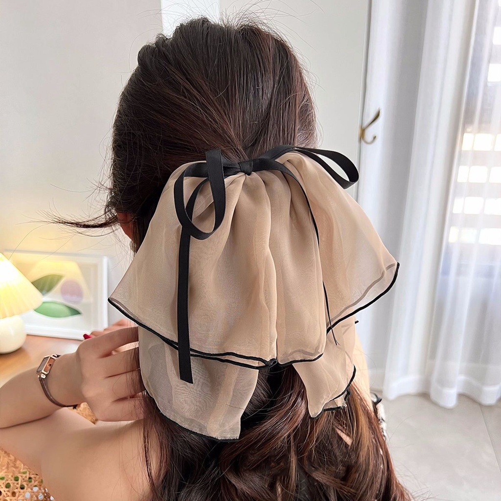 Kẹp tóc HAIMEIKANG hình nơ cỡ lớn 28cm chất lượng cao thời trang Hàn Quốc cho nữ