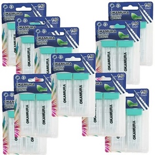 Okamura_ Combo 11 vĩ tăm nhựa cao cấp Nhật Bản Okamura150 cây