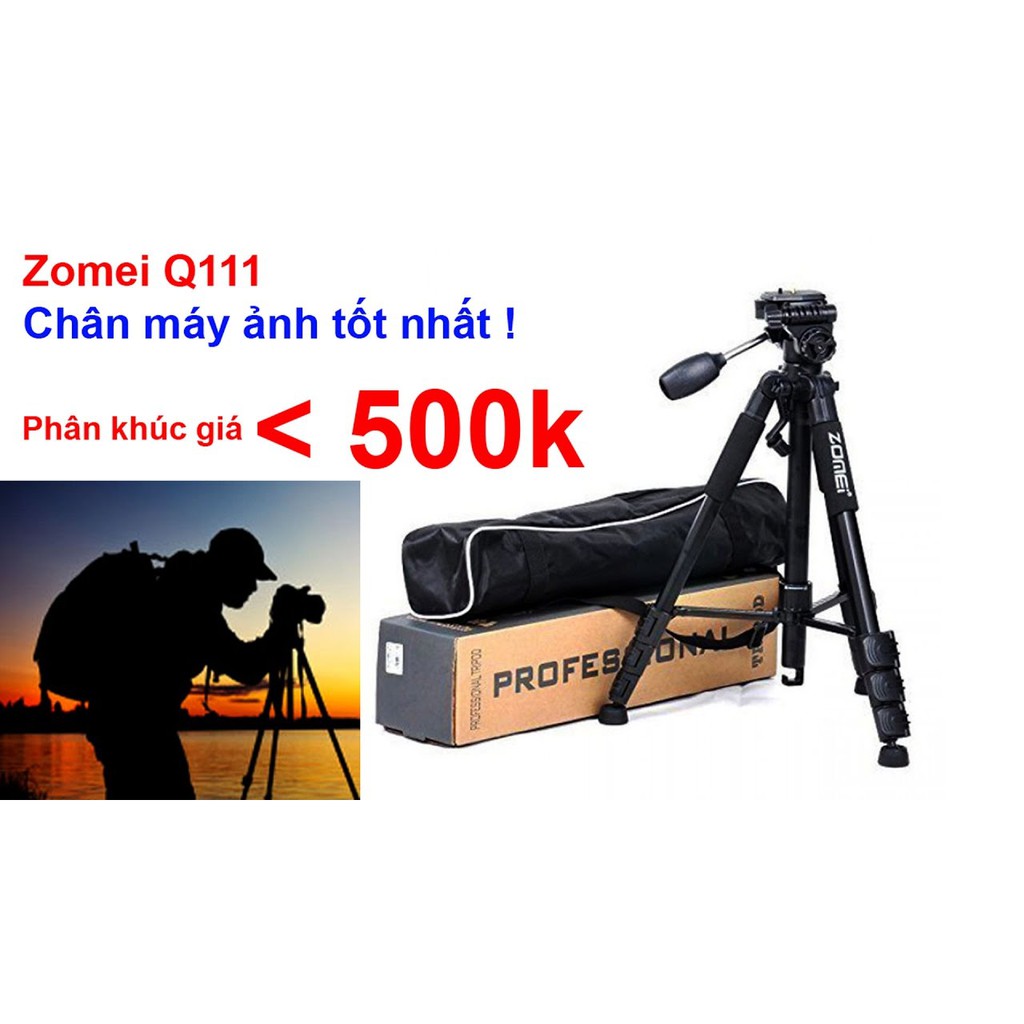 Tripod ZOMEI Q111 cho chân máy ảnh SLR hợp kim nhôm dc2056