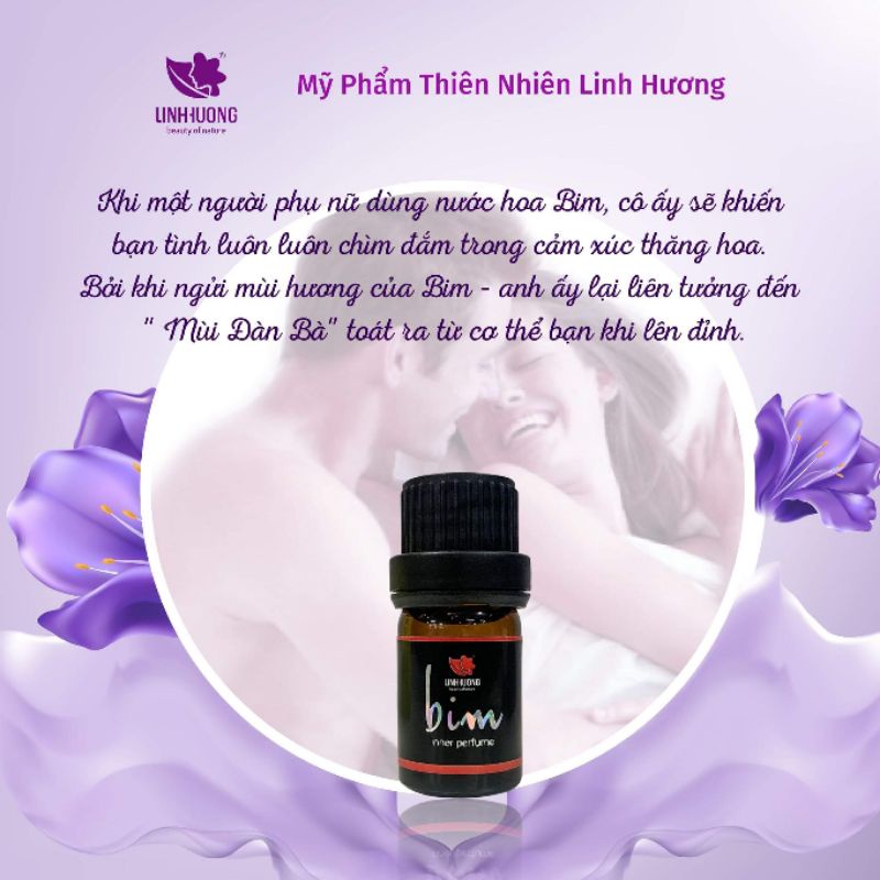 Nước hoa vùng kín Bim Linh Hương lưu hương 24 giờ, 5ml chính hãng