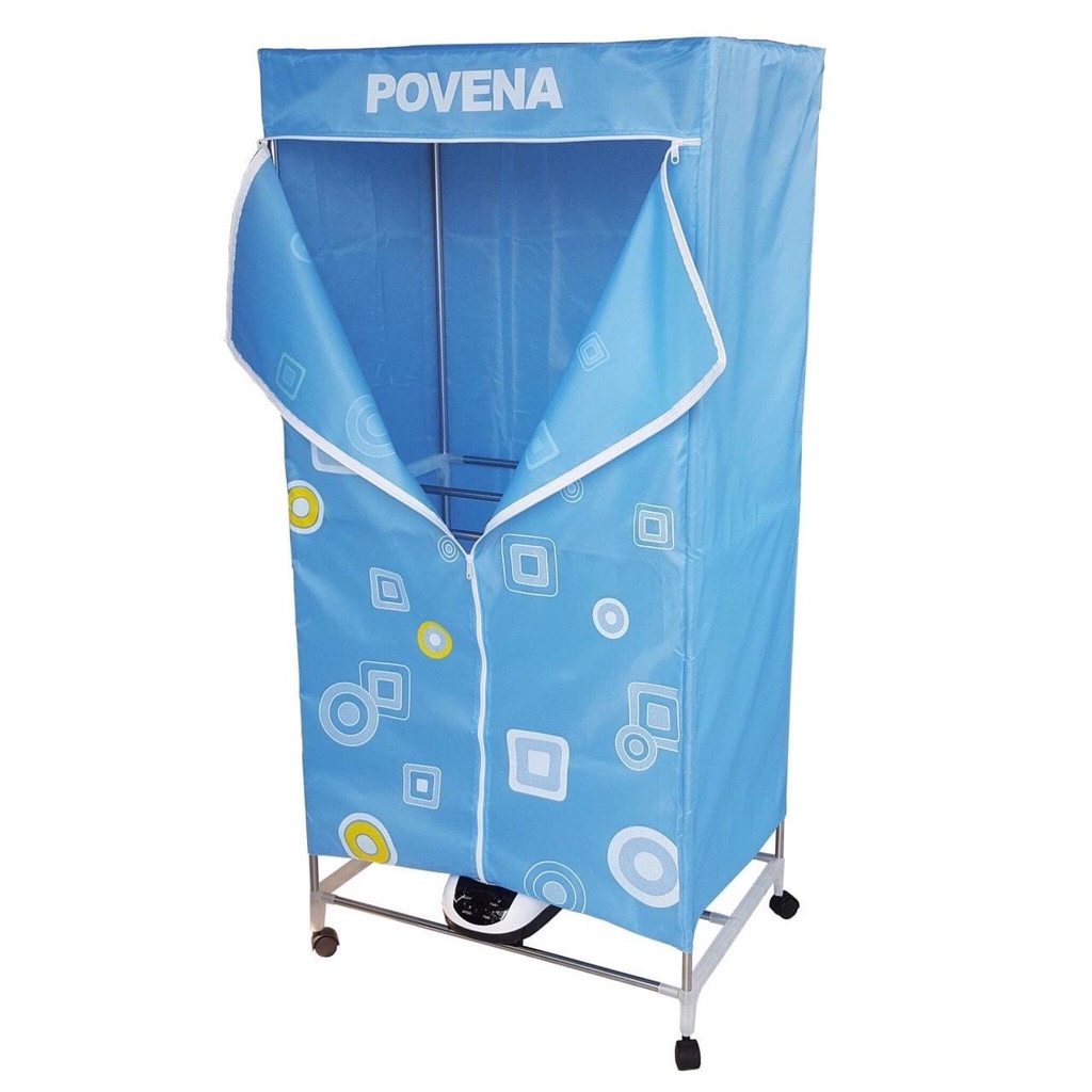 Tủ sấy quần áo,Máy sấy quần áo Povena CD1215 Bảo hành 12 tháng tiện lợi dễ lắp ráp và hỗ trợ diệt khuẩn nhanh khô