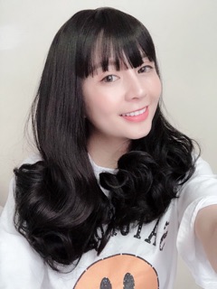 Tóc giả cả đầu xoăn lửng 8170