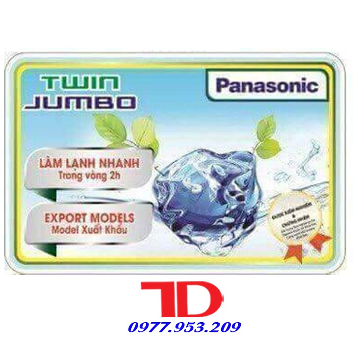 Miếng dán tủ lạnh PANASONIC, tem dán trang trí tủ lạnh mẫu 3