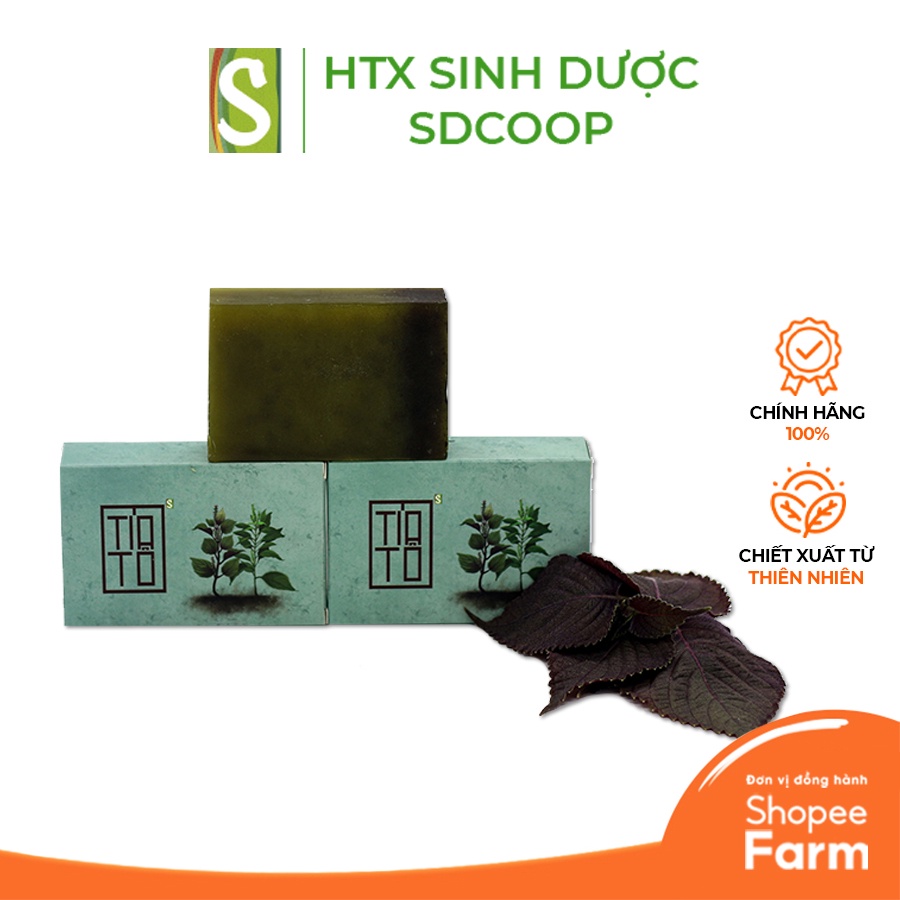 Xà Bông Tía Tô HTX Sinh Dược 100g